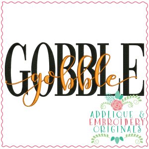3369 Gobble Gobble Embroidery Design