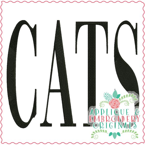 3376 Cats Embroidery Design