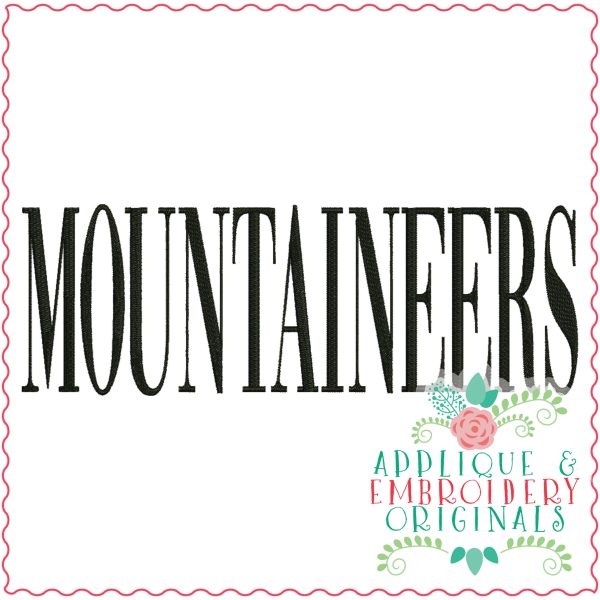 3390 Mountaineers Embroidery Design