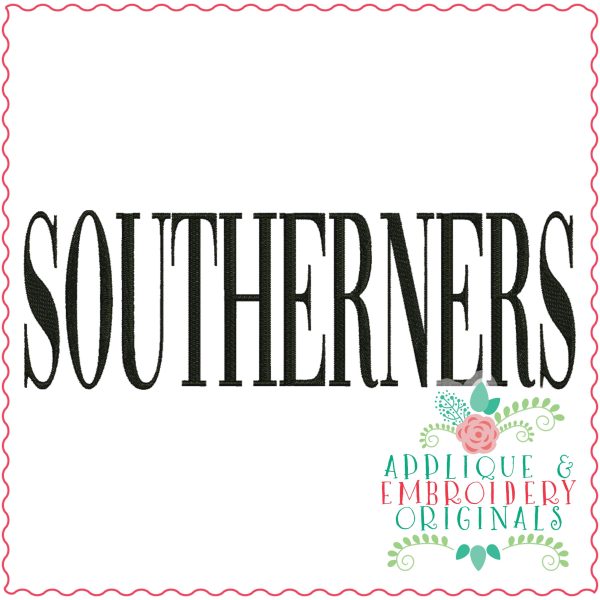 3413 Southerners Embroidery Design