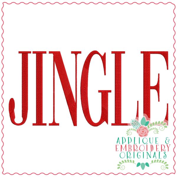 3420 Jingle Embroidery Design - Image 2
