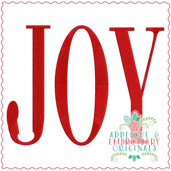 3425 Joy Embroidery Design - Image 2