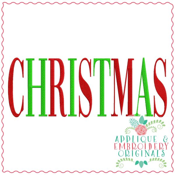 3423 Christmas Embroidery Design - Image 2