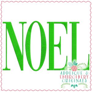 3424 Noel Embroidery Design