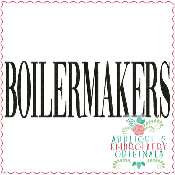 3439 Boilermakers Embroidery Design