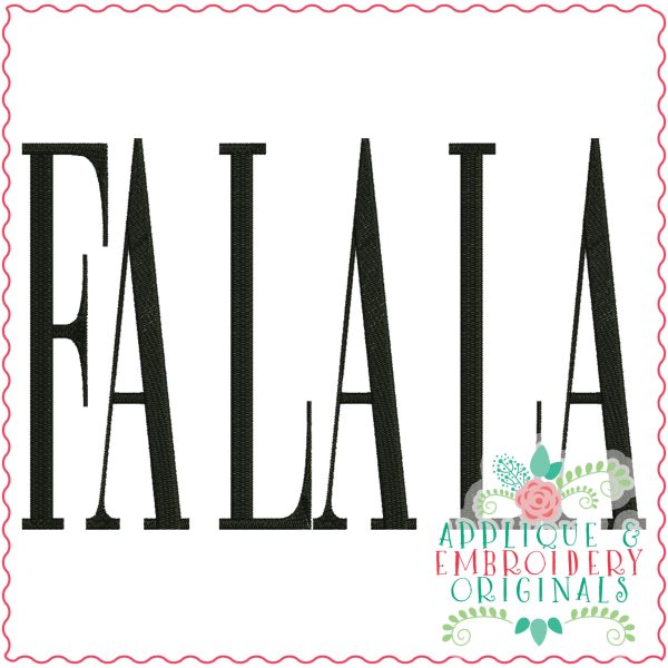3444 Fa La La Embroidery Design