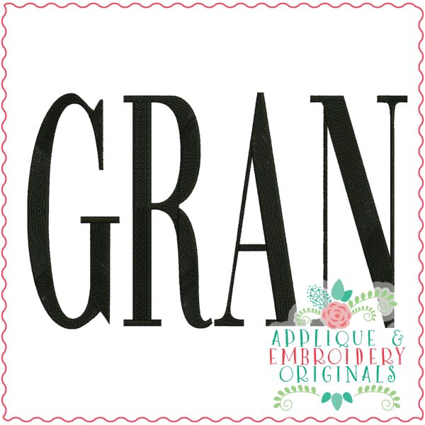 3428 Gran Embroidery Design