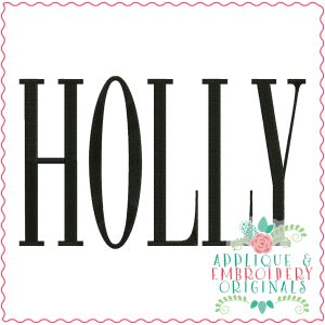3448 Holly Embroidery Design