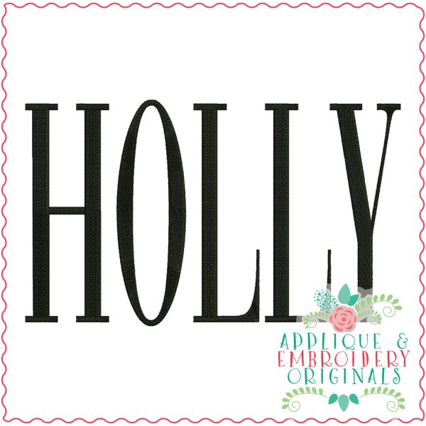 3448 Holly Embroidery Design