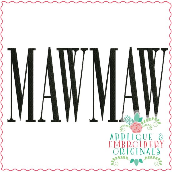 3431 MawMaw Embroidery Design - Image 2