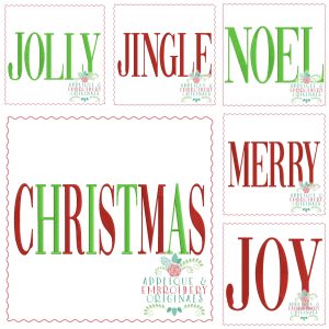 3426 Christmas Set #1 Embroidery Design