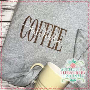 3456 COFFEE Embroidery Design