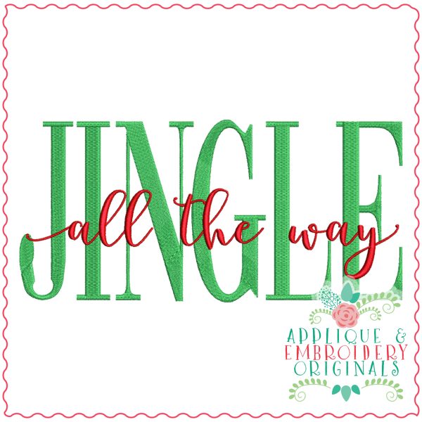 3480 JINGLE all the Way Embroidery Design