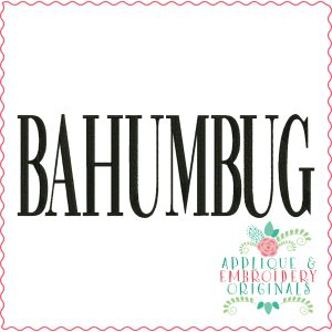 3475 BAHUMBUG Embroidery Design