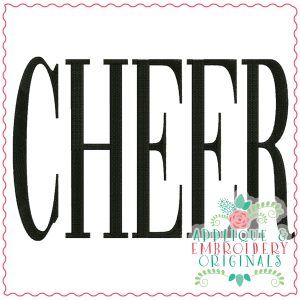 3497 CHEER Embroidery Design