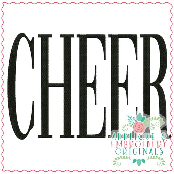3497 CHEER Embroidery Design