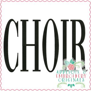 3526 CHOIR Embroidery Design
