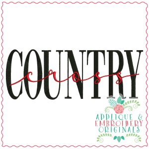 3498 Cross COUNTRY Embroidery Design