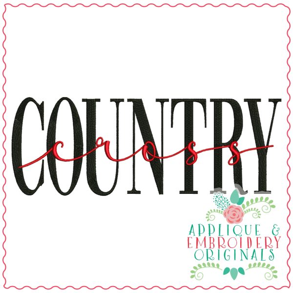 3498 Cross COUNTRY Embroidery Design