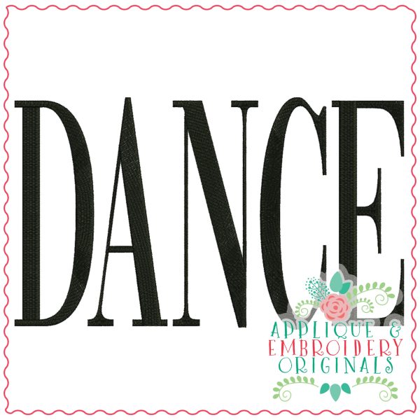 3499 DANCE Embroidery Design