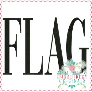 3531 FLAG Embroidery Design