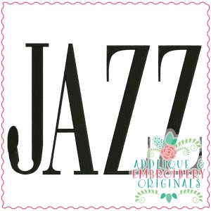 3506 JAZZ Embroidery Design