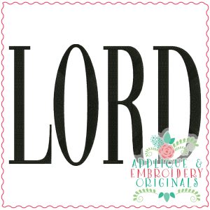 3468 LORD Embroidery Design