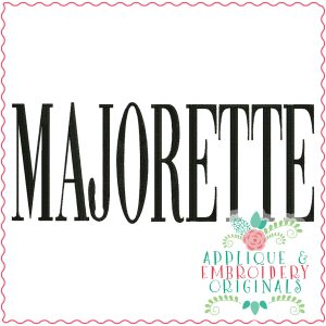 3533 MAJORETTE Embroidery Design