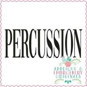 3535 PERCUSSION Embroidery Design