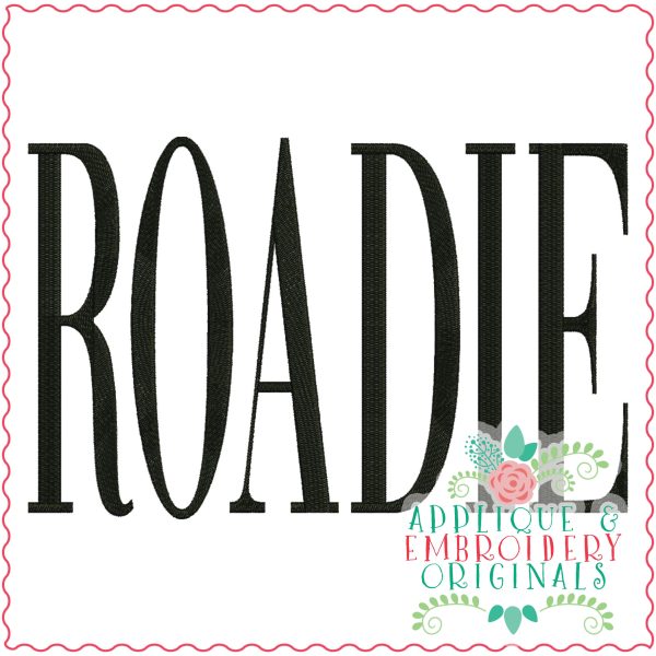 3537 ROADIE Embroidery Design