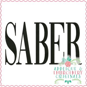 3538 SABER Embroidery Design