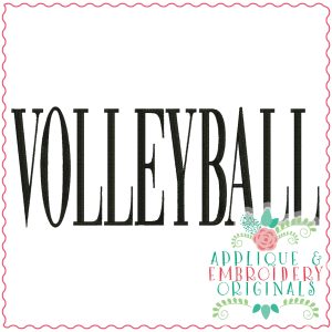 3518 VOLLEYBALL Embroidery Design