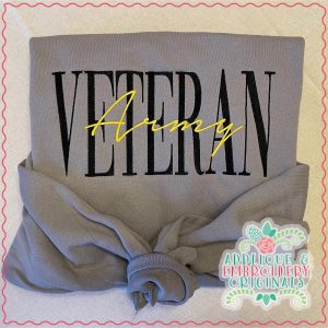 3455 Veteran Embroidery Design
