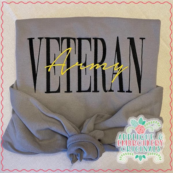 3455 Veteran Embroidery Design
