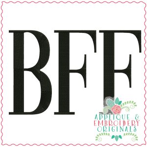 3641 BFF Embroidery Design