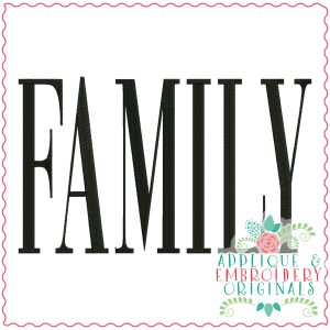 3628 FAMILY Embroidery Design