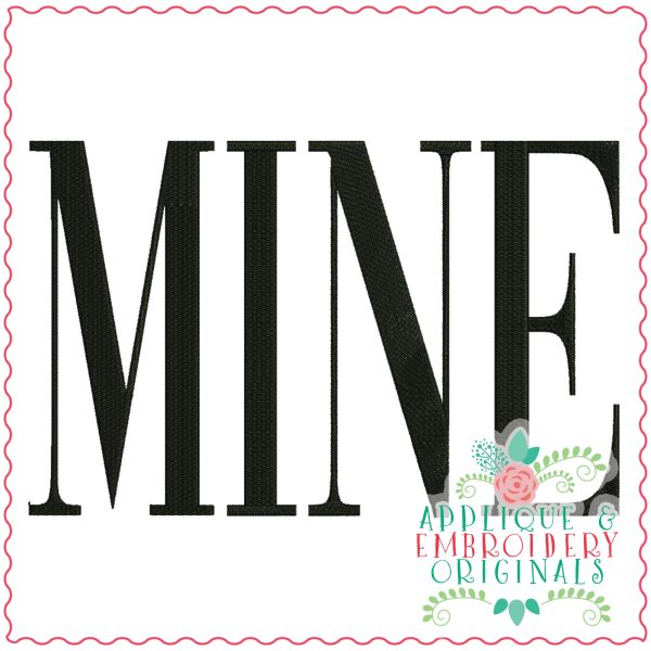 3663 MINE Embroidery Design