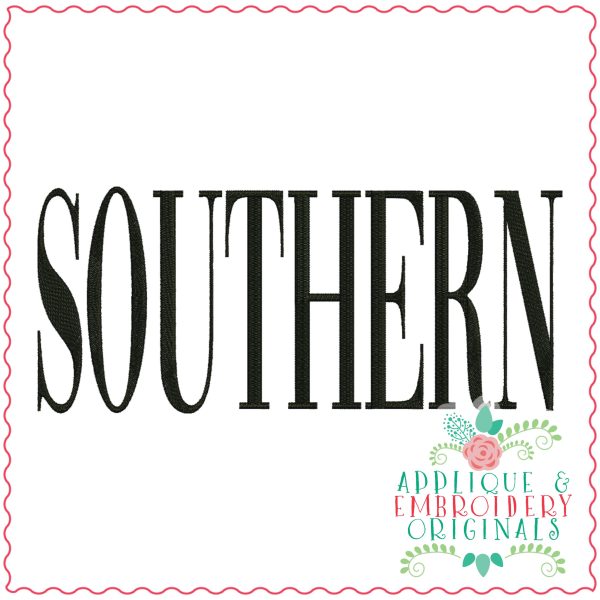 3502 SOUTHERN Embroidery Design