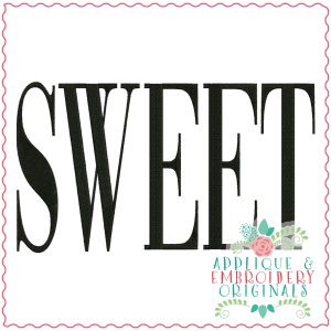 3667 SWEET Embroidery Design
