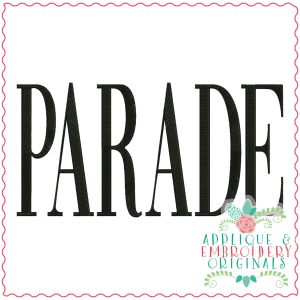 3691 PARADE Embroidery Design