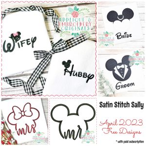 3876 Satin Stitch Sally April 2023