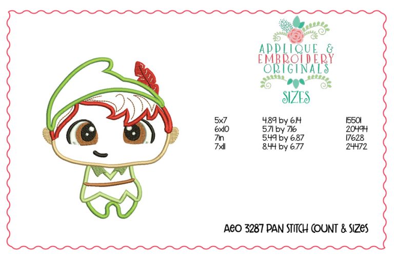 3287 Peter Pan Applique Design - Image 3