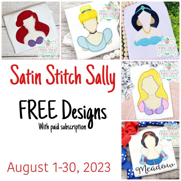 3879 Satin Stitch Sally August 2023