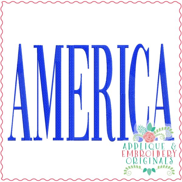 3939 4TH OF JULY Word Art Embroidery Design Set - Image 12