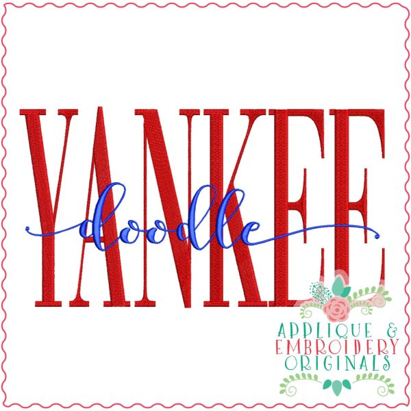 3939 4TH OF JULY Word Art Embroidery Design Set - Image 14