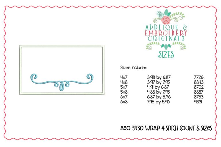 3930 Bouquet Wrap 4 In-The-Hoop Design - Image 6