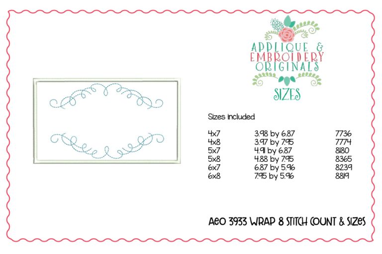 3933 Bouquet Wrap 8 In-The-Hoop Design - Image 5