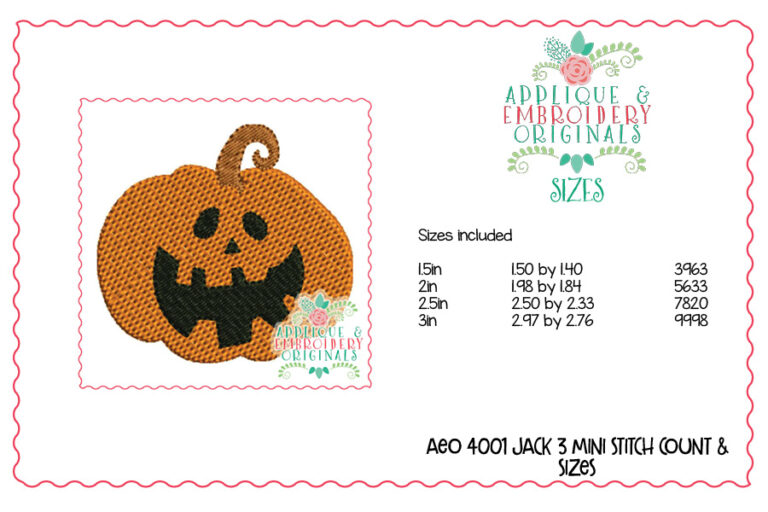 4001 Jack 3 Mini Embroidery Design - Image 2