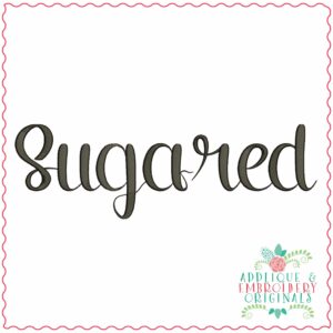 4017 Sugared Embroidery Font