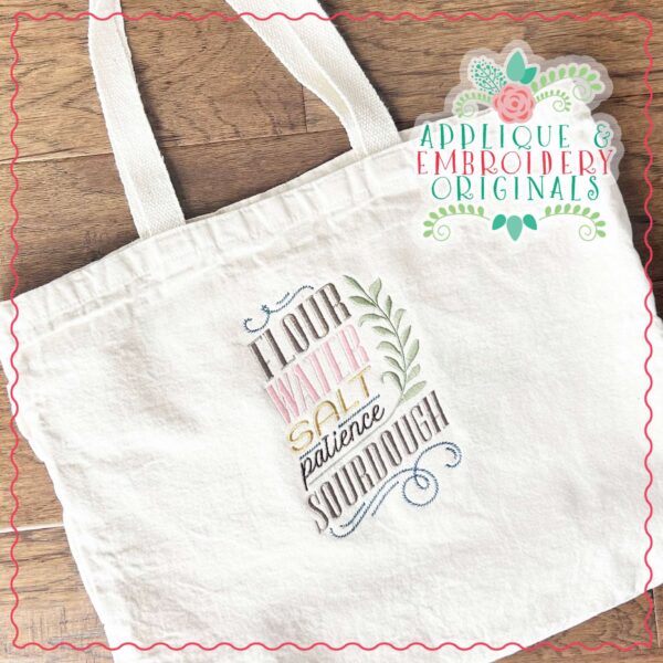 4030 Flour Water Salt Embroidery Design - Image 2